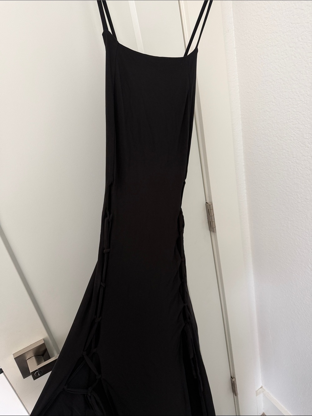 Women's Black Strappy Maxi Dress